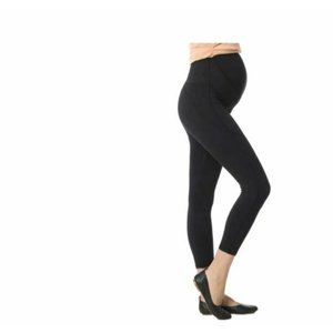 Kimi + Kai Maternity "Elle" High Performance Cropped Leggings Black XLarge $78‎